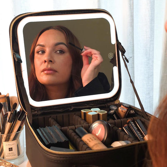 LED Mirror Make-up Bag