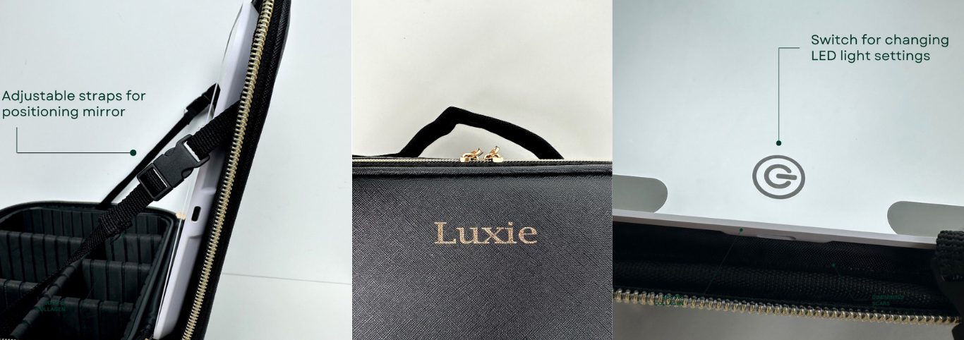 LED Mirror Make-up Bag